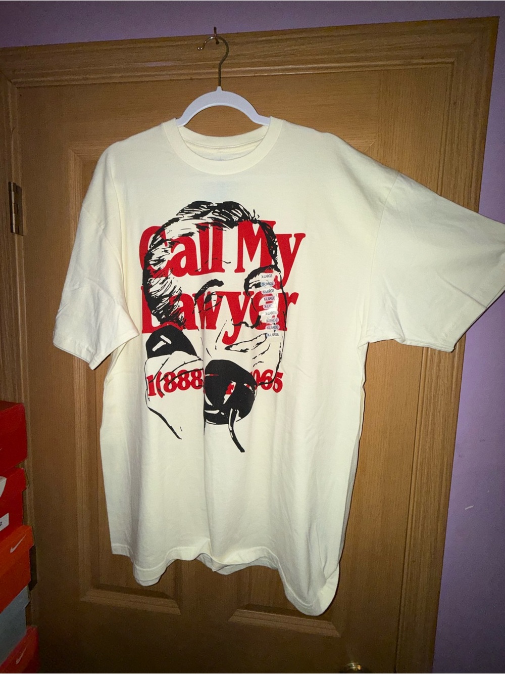 Men’s Size XL Call My Lawyer Tshirt